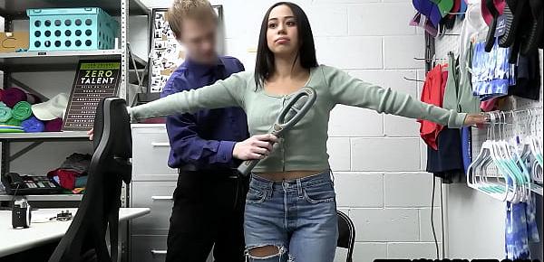  Young latina Dania Vega busted stealing a watch by a rookie LP officer